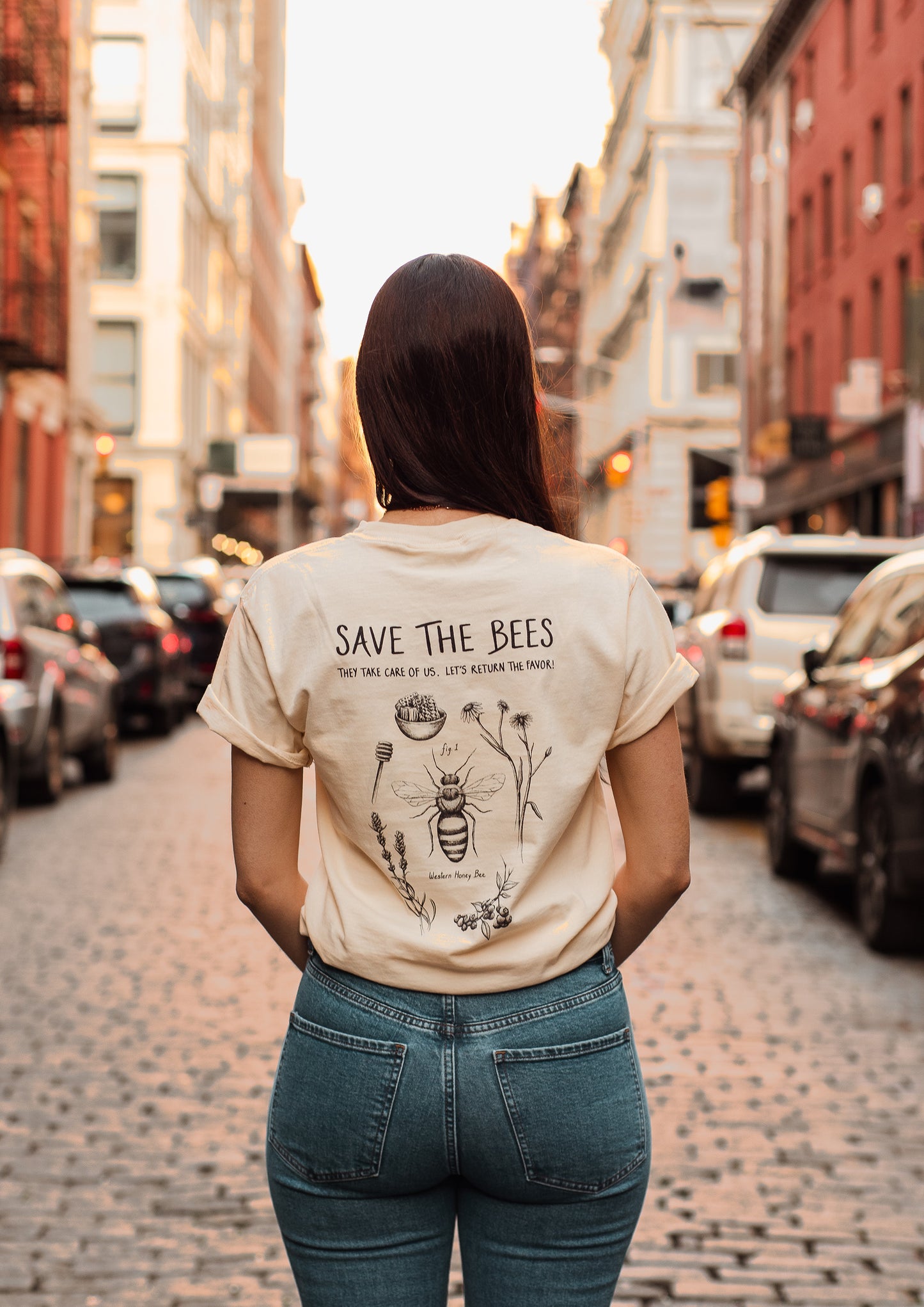 Save The Bees | Gender Neutral Graphic T-Shirt - Love With Pride Apparel