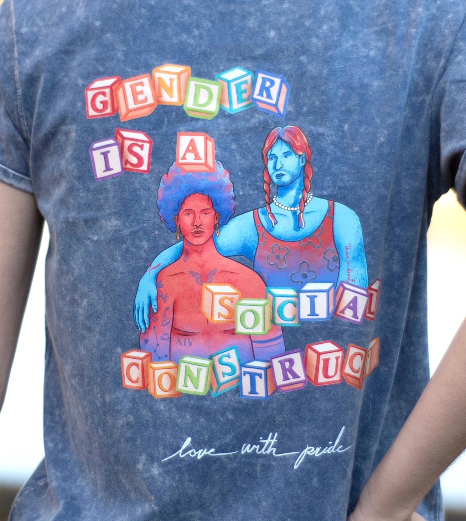 Gender? I Hardly Know Her! | Unisex Acid-Wash T-Shirt - Love With Pride Apparel