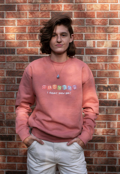 Gender? I Hardly Know Her! | Unisex Crewneck - Love With Pride Apparel