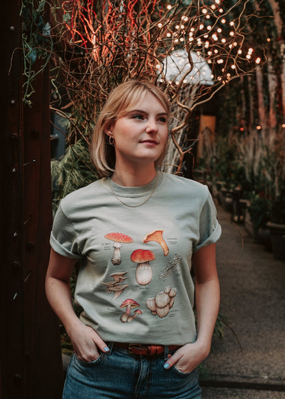 Mushrooms Create | Gender Neutral T-Shirt - Love With Pride Apparel