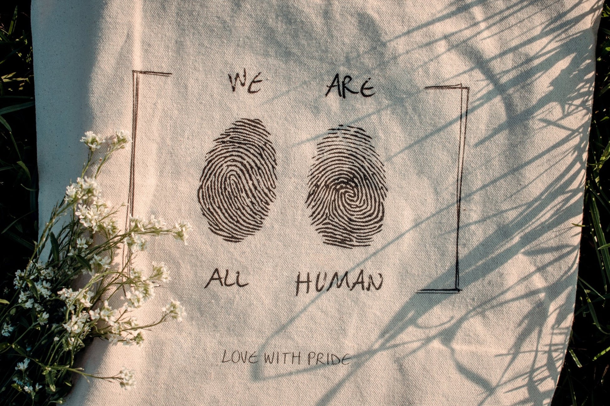 We Are All Human | Tote Bag - Love With Pride Apparel